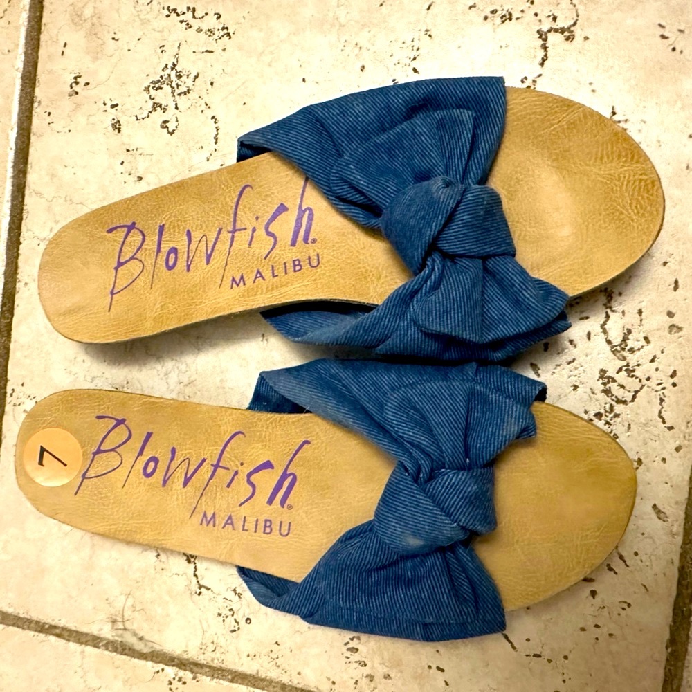 Blowfish Women's Denim Blue Knotted Sandals